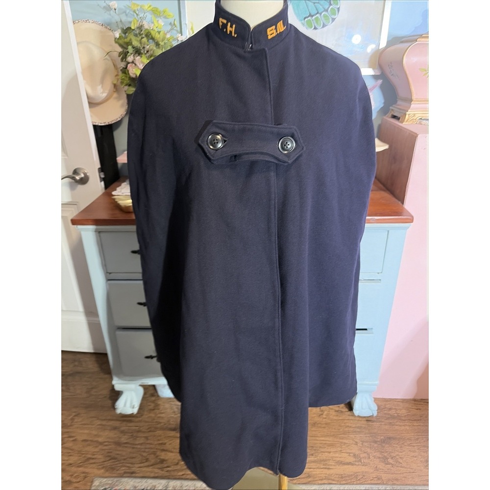 1940's Vintage Nurse Wool Cape Military Apparel Company History Rare Medical